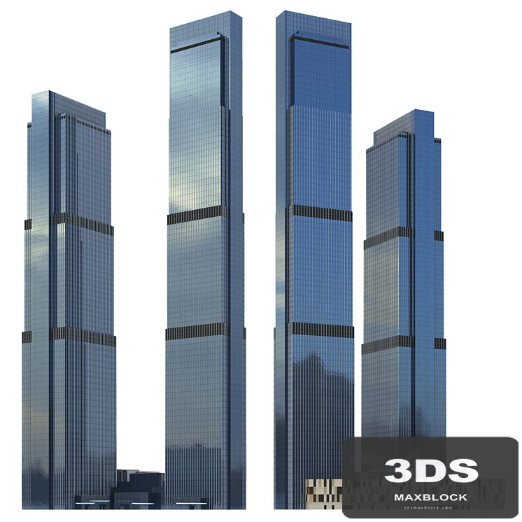 Skyscraper of the Neva Tower (Neva Towers, Moscow-city).