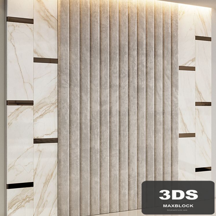 Beige Etoile de Rex marble headboard