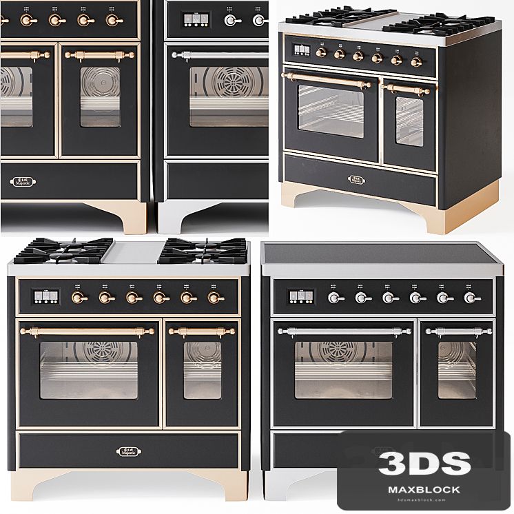Ilve Majestic 2 Matte Graphite Freestanding Range