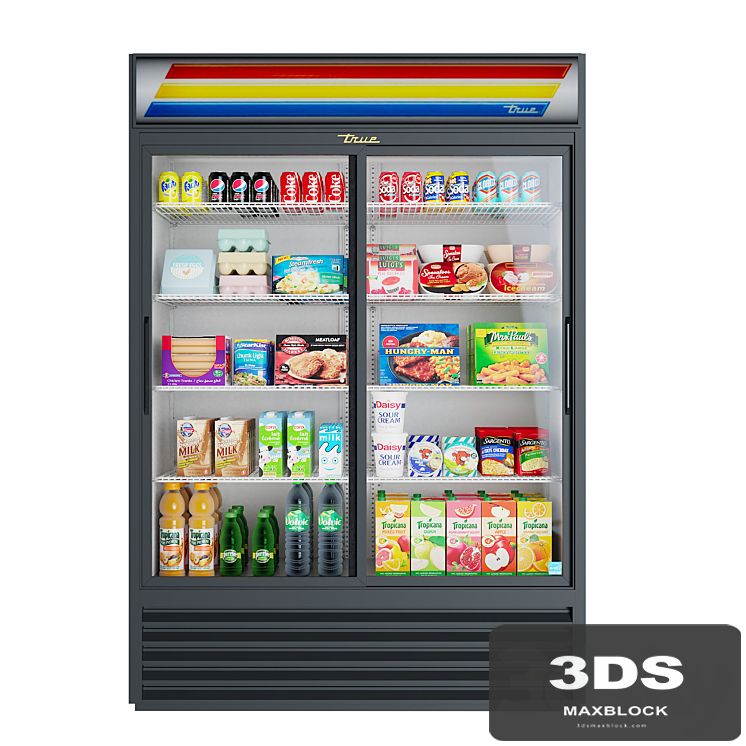 True® GDM-47-LD Glass Door Marchendiser