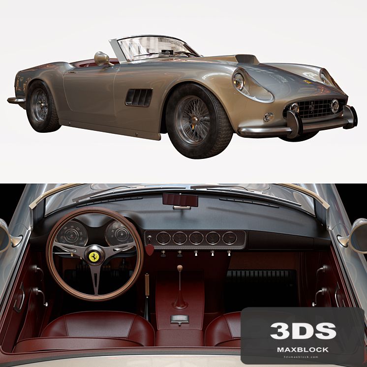 Ferrari 250 GT SWB California Spyder (V_ray)