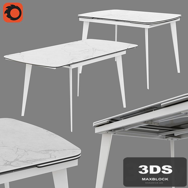 Table Eliot 120 High Gloss Statuario