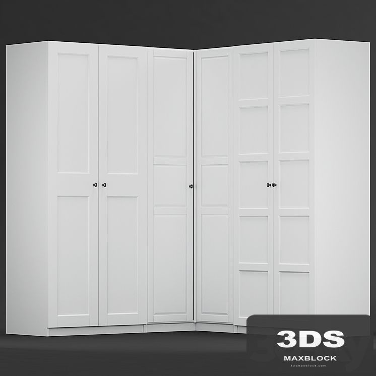 Ikea PAX corner wardrope A