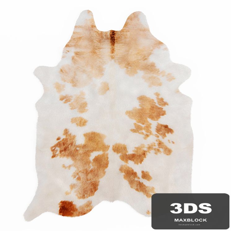 Spotted Brown And White Cowhide Rug