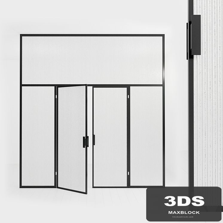 Glass partition. Door. 86