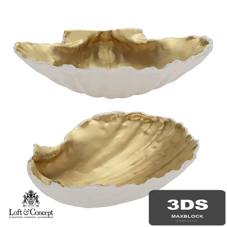 Accessory seashell Gold "Loft concept"