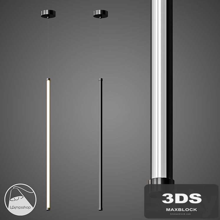 PDL2183 Lamp Black Sticks