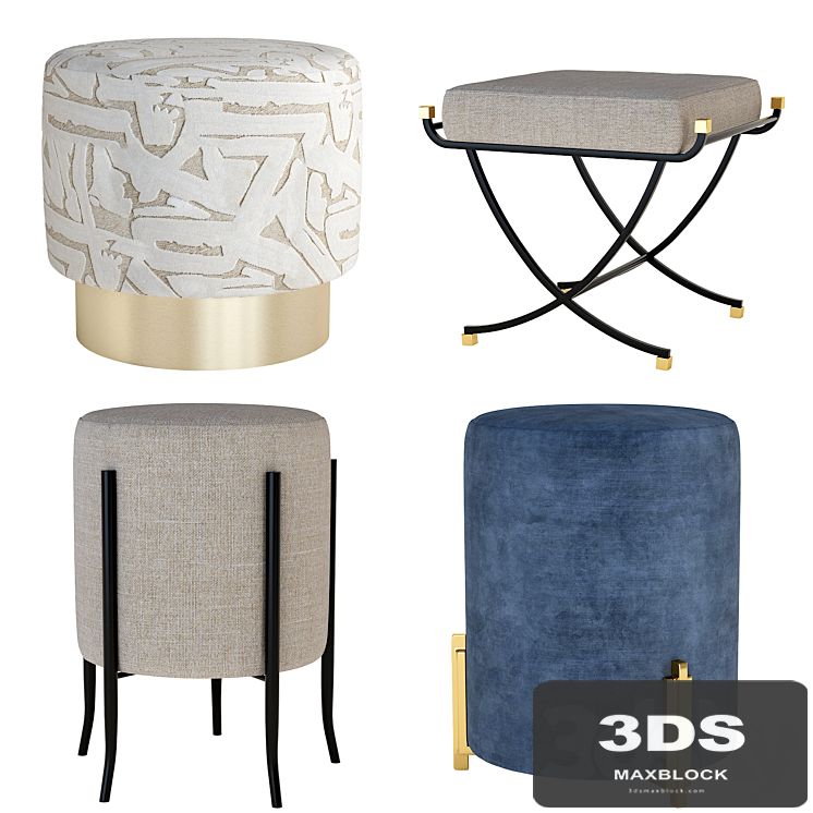 Arteriors Ottomans Set