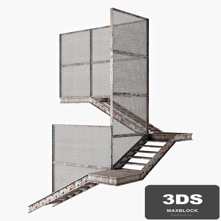 Old metal stair