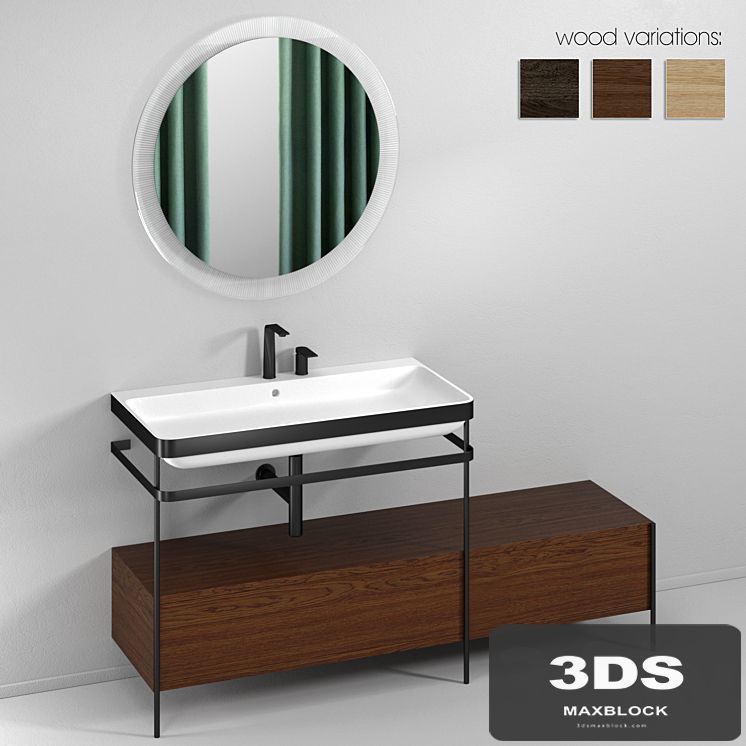 HAPPY D.2 PLUS Washbasin with drawers By Duravit