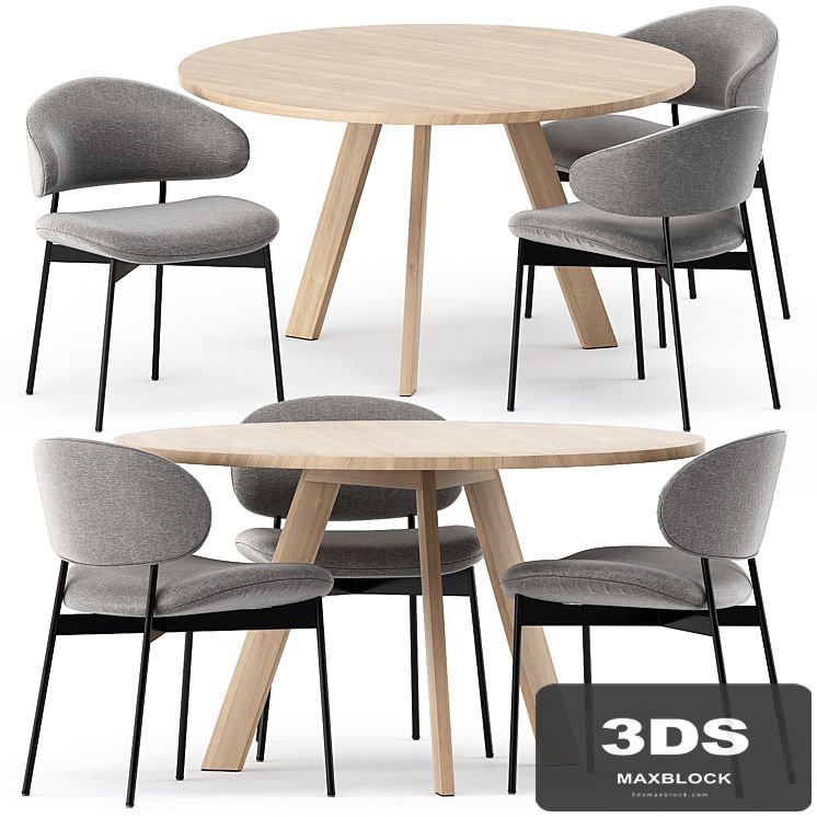TOSH TABLE and LUZ CHAIR by more