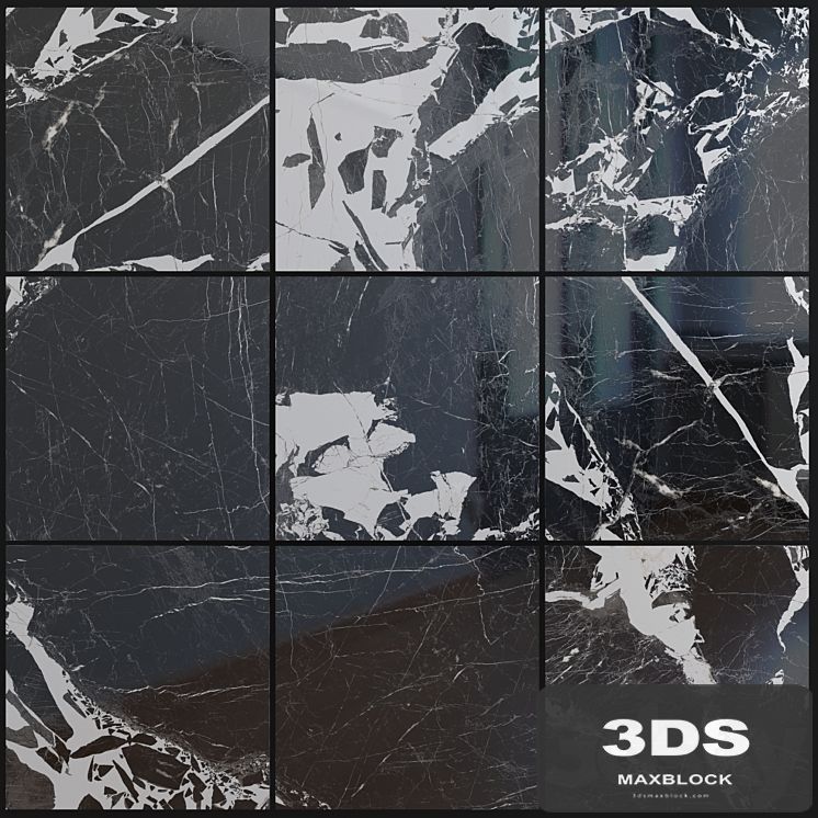 Marble Set Moonlight Black Set 1