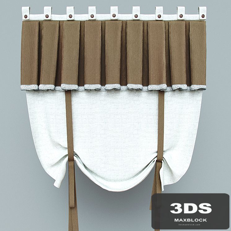 Curtains in country style