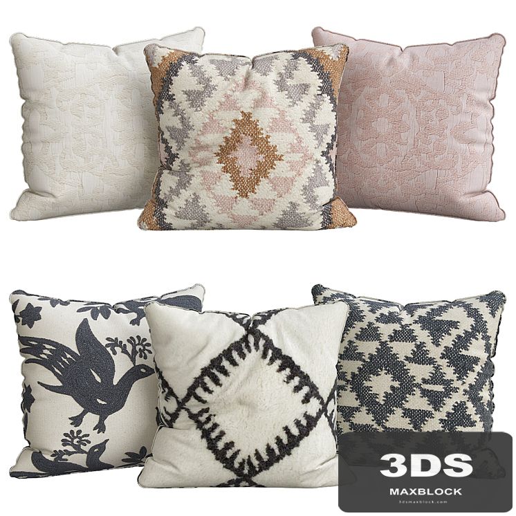 Pillows for sofa 6 pieces No. 72