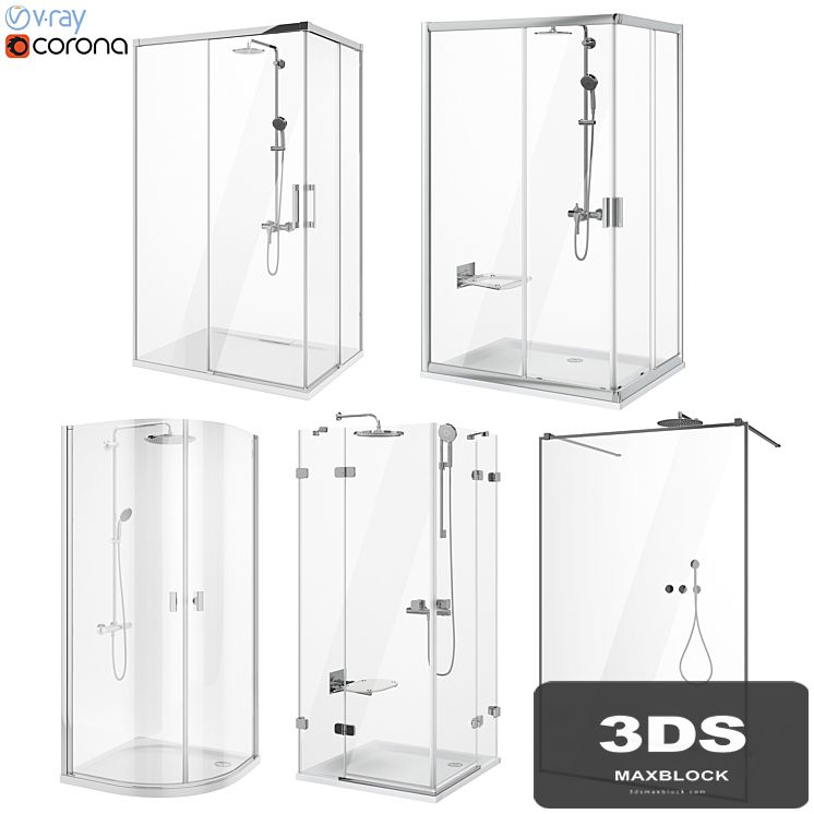 Shower set Ravak and Radaway set 88