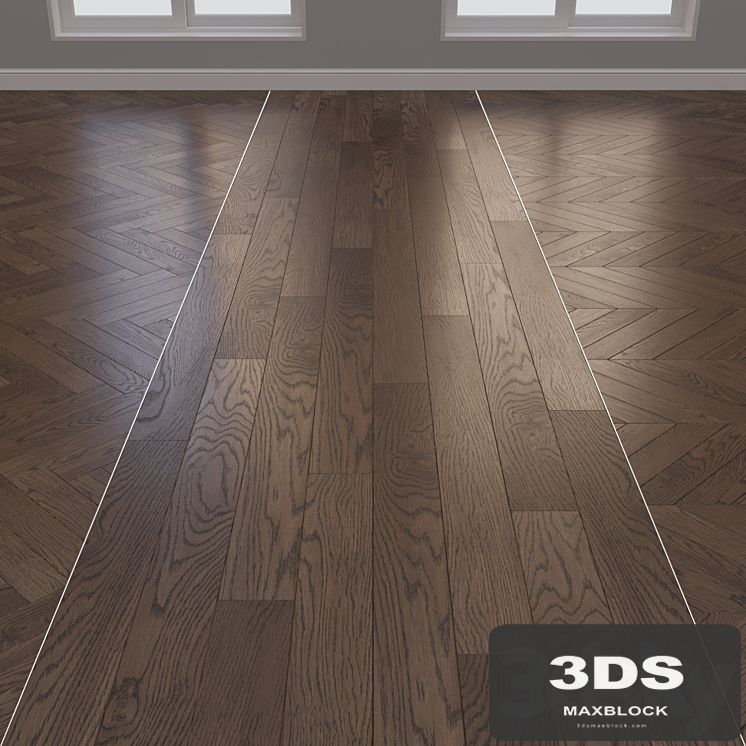 Parquet board Kraft Oak layout Christmas tree, chevron and linear 8