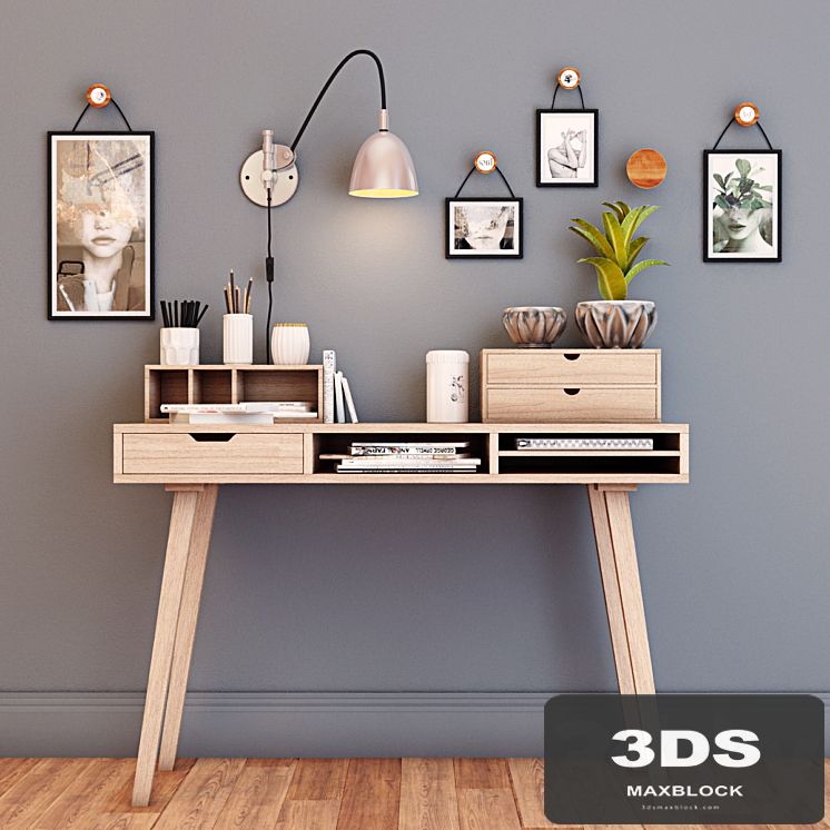 Desktop with decor