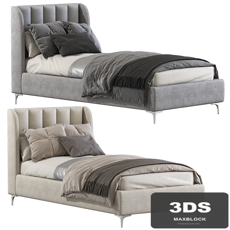 Bed Blush Lizbeth Velvet Single Bed