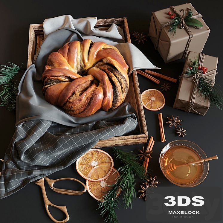 Christmas poppy seed roll