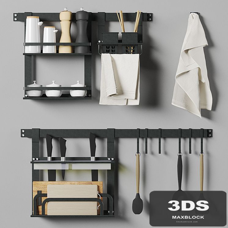 Kitchen storage system with decor