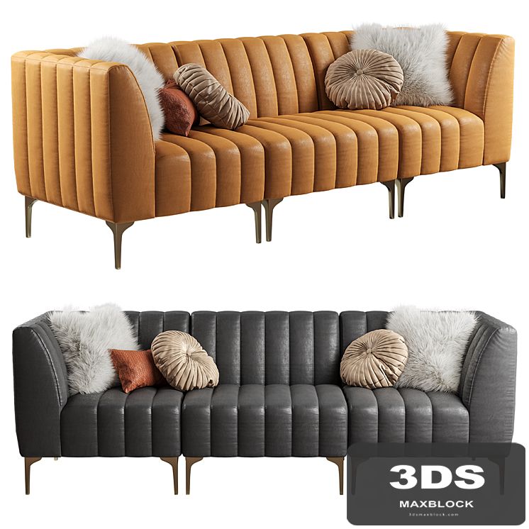 Pottery Barn / Avalon sofa leather (3-seater)
