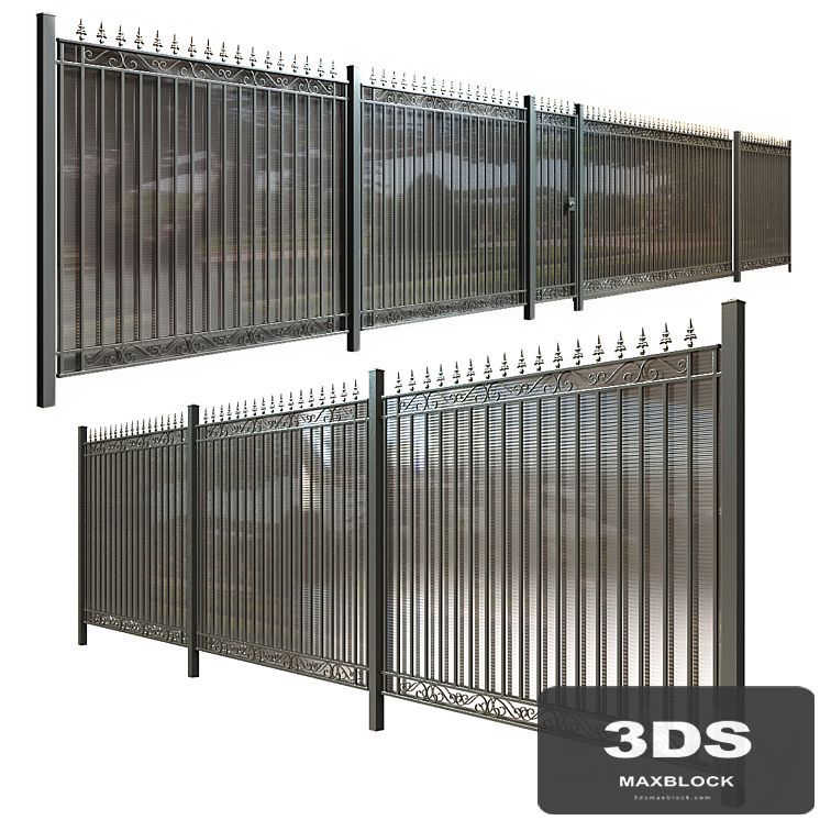 Fence with gate and wicket 6