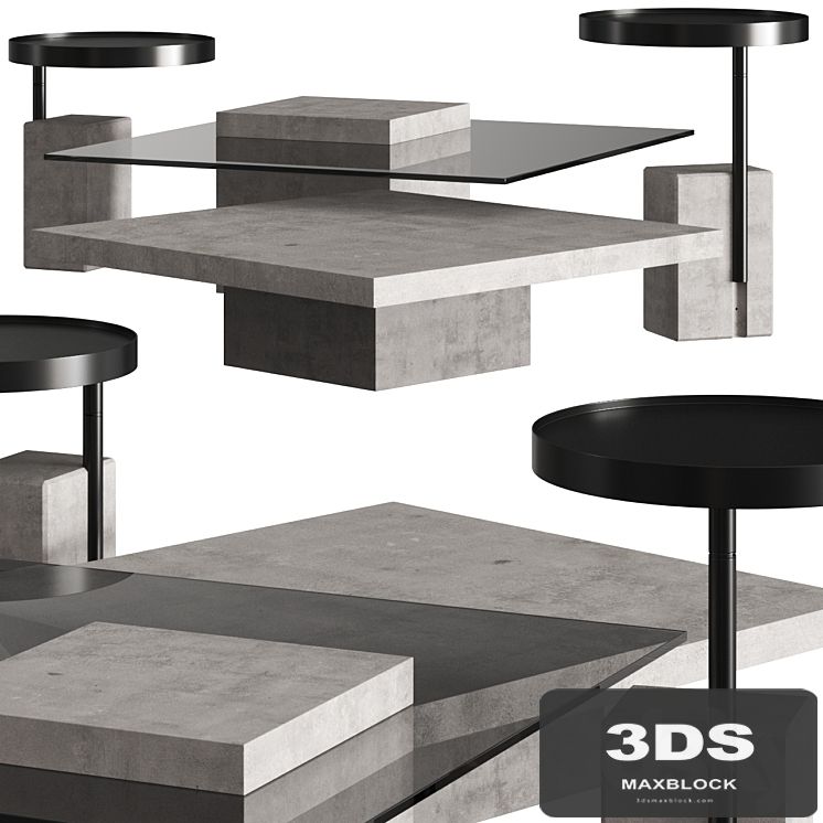 Lyon Beton Singleton & Twist Coffee Tables