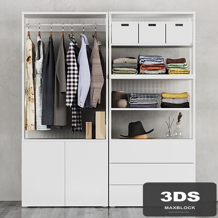 IKEA | Ophus Wardrobe 2-Door and 3 Drawers