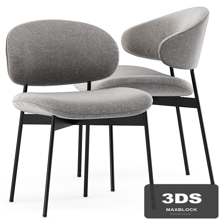 LUZ Fabric chair by more