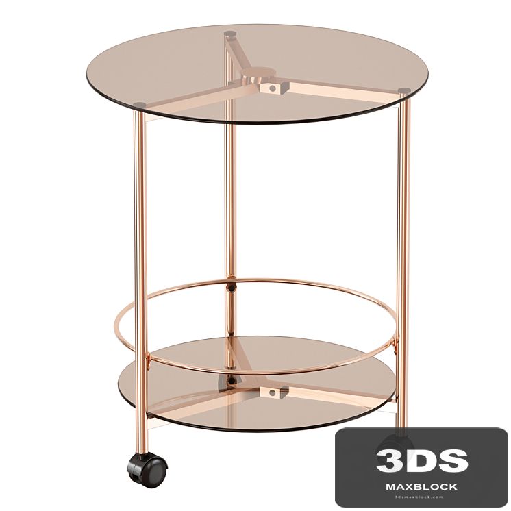 GIBSON ROLLING END TABLE