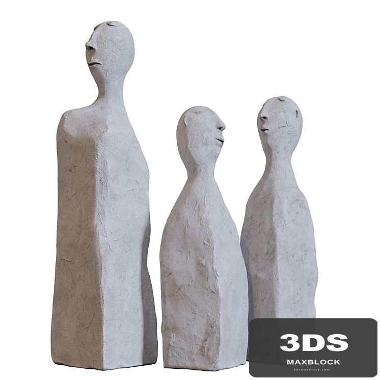 Man - a sculpture of cement