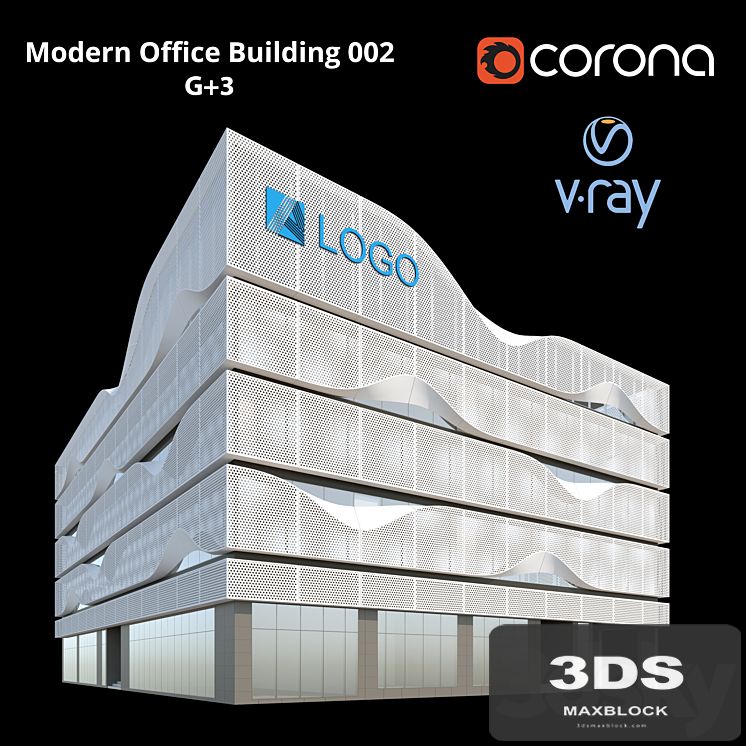Modern Office Building 002 G + 3