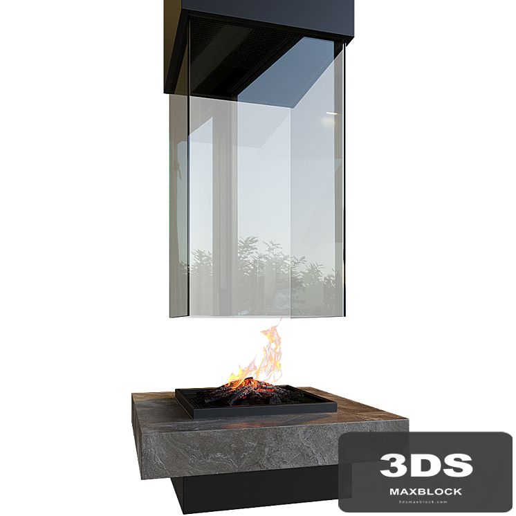 Contemporary fireplace