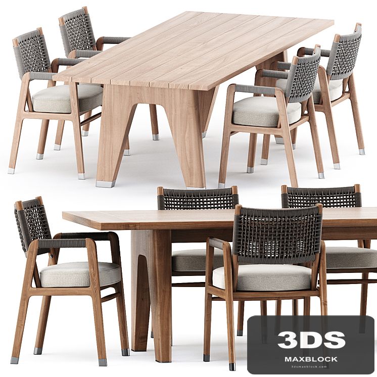 ORTIGIA CHAIR and MONREALE TABLE by flexform