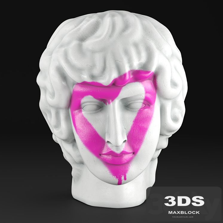 Plaster Head Antinous