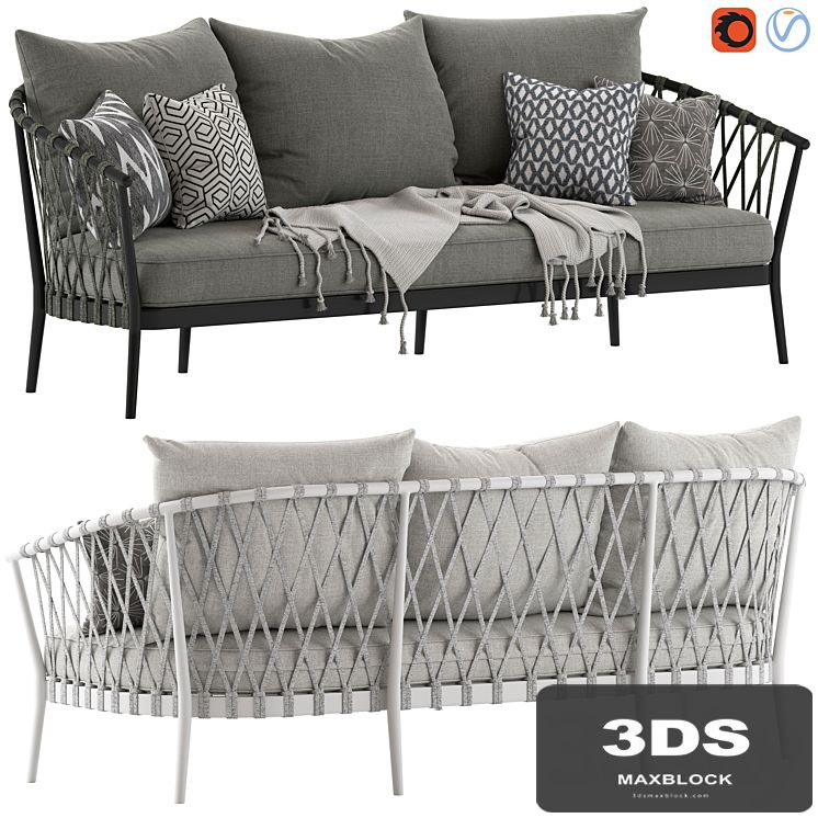 Globewest Maui 3-Seater Sofa