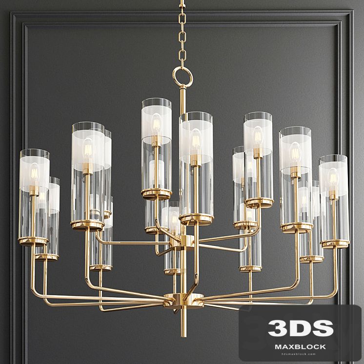 Lessman 15 Light Shaded Tiered Chandelier