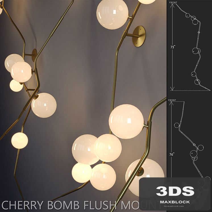Wall lights Cherry Bomb Flush Mount