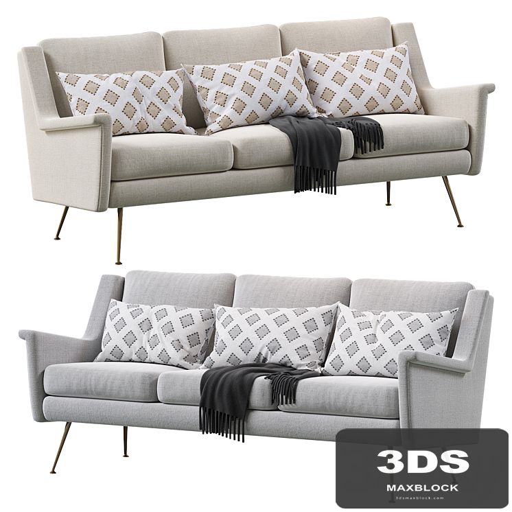 Carlo Mid-Century Sofa (77.5 ")
