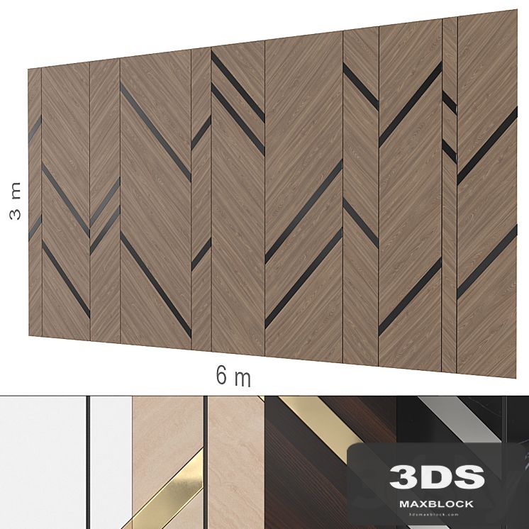 Decorative wall 267. (5 materials)