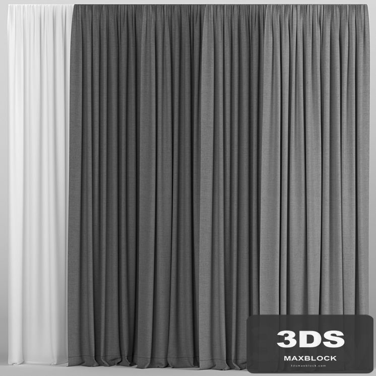A collection of curtains with tulle.