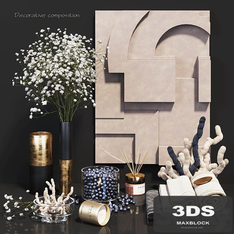 Decorative composition - wildflowers