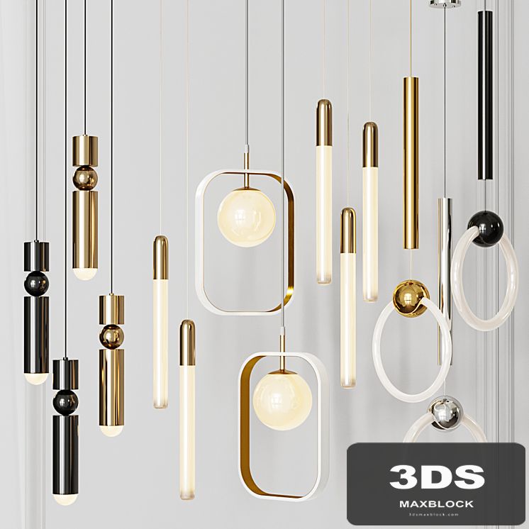 Four Pendant Lights amazing set vol. 28