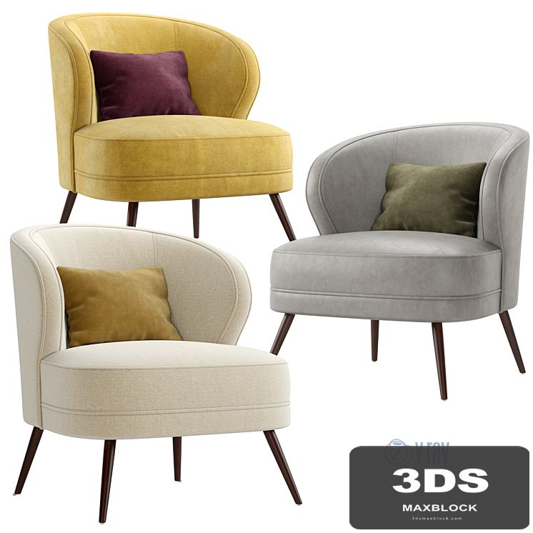 Arteriors. Armchair Kitts