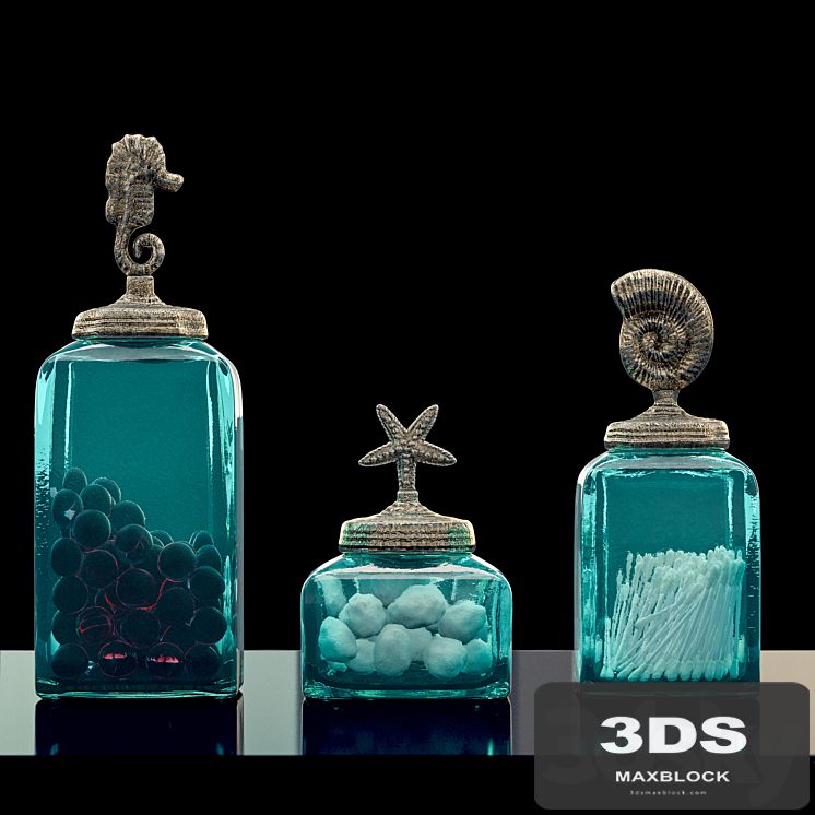 «Bathroom Ocean Canisters Set»