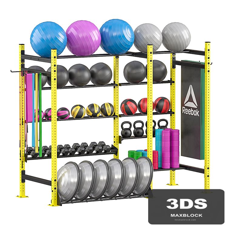 Rack for sports equipment