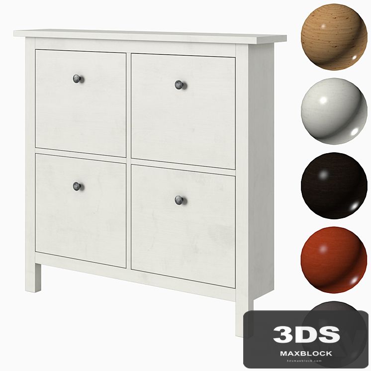 IKEA HEMNES Shoe cabinet with 4 compartments