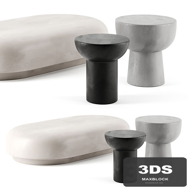 ROLY-POLY tables by Faye Toogood