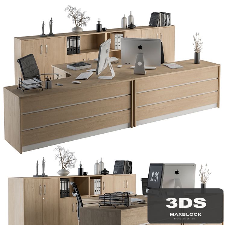 Office Furniture Employee Set Wooden