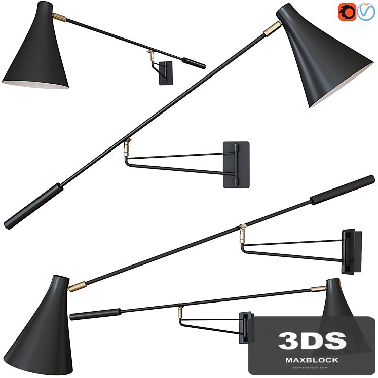 Jameson Contemporary Adjustable Wall Light